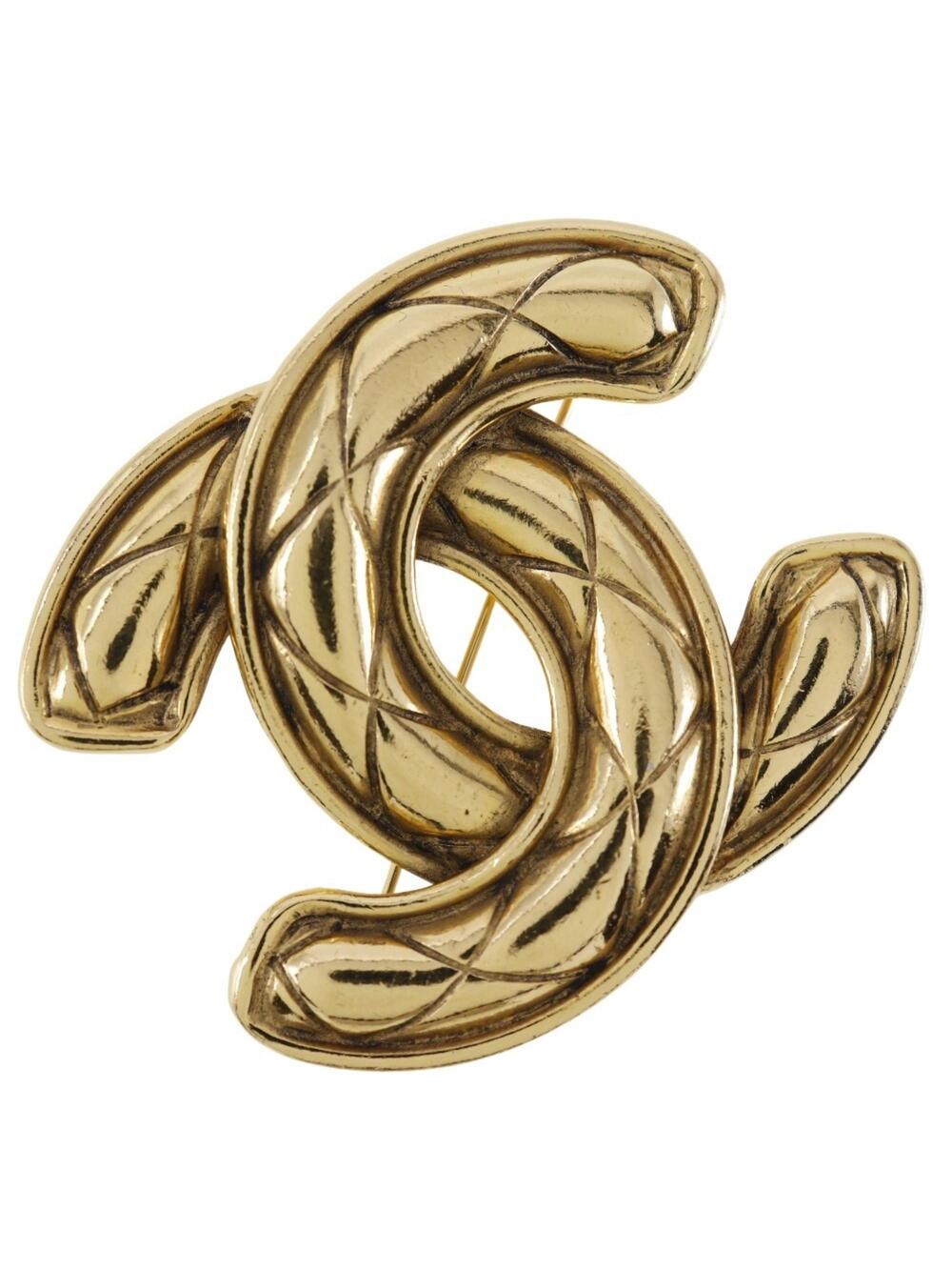 Chanel Cc Logo Brooch Metal #228769C11B